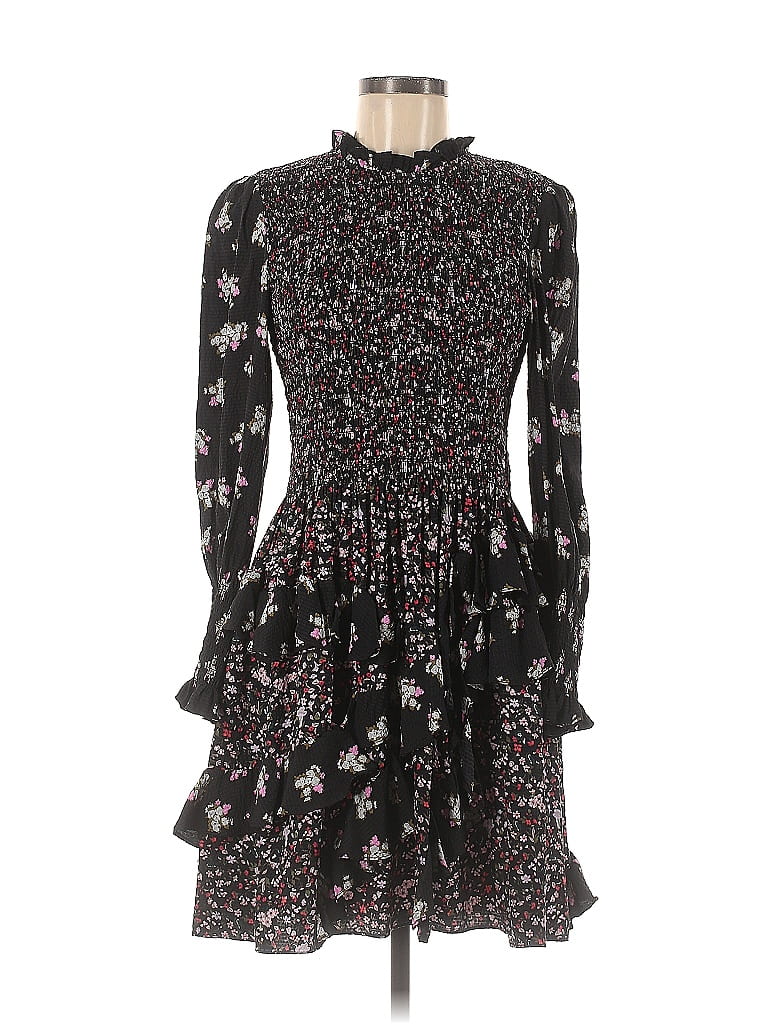 Rebecca Taylor Floral Tea Length Gown, Size 6 main image 0