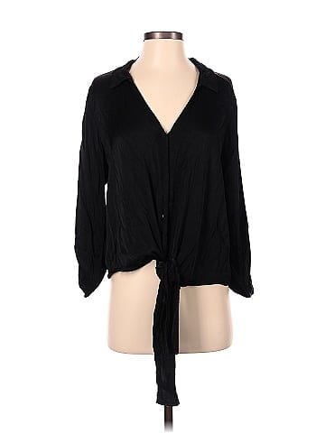 MADE IN ITALY Long Sleeve Blouse (view 1)