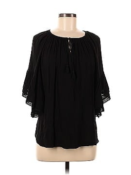 a.n.a. A New Approach 3/4 Sleeve Blouse (view 1)