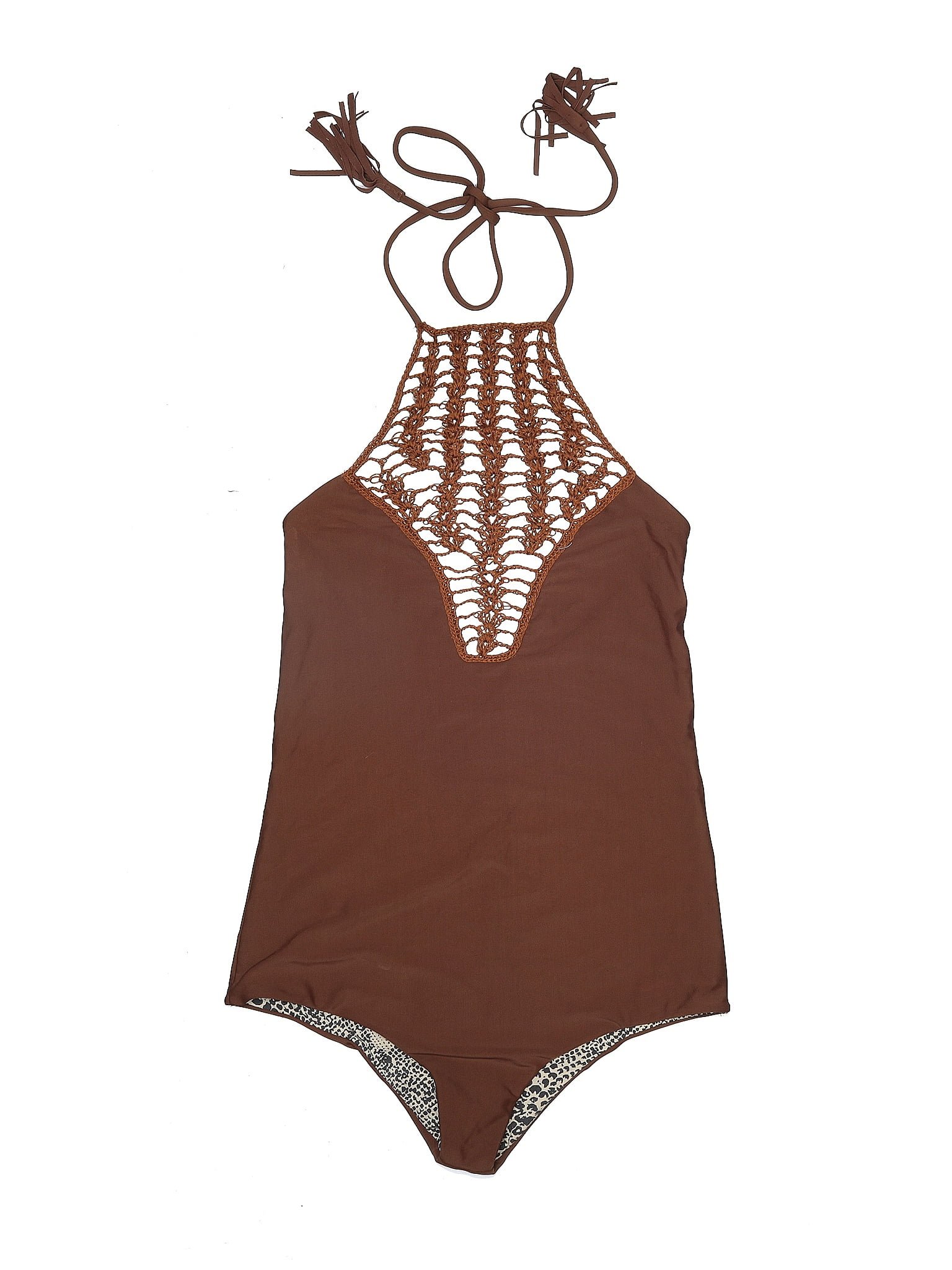 Acacia Solid Brown One Piece Swimsuit Size M - 73% off | ThredUp