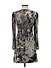 gioffre 100% Viscose Print Gray Cocktail Dress Size EU 40 / US 10 - photo 2