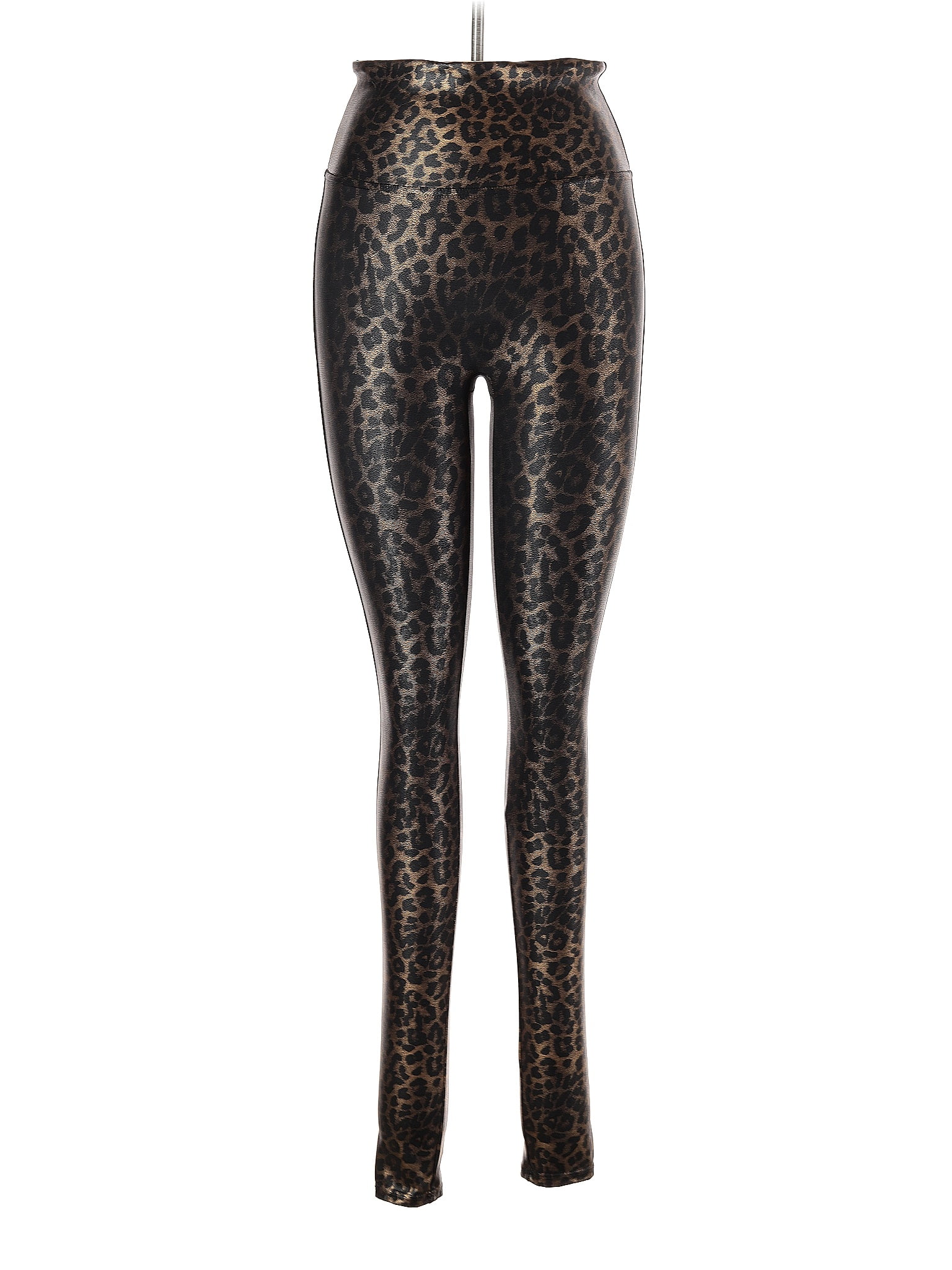 SPANX Leopard Print Black Gold Leggings Size M - 58% off | ThredUp