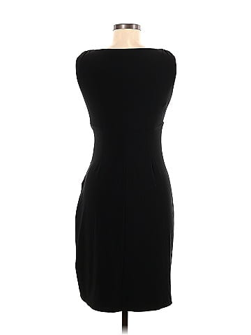 Lauren by Ralph Lauren Solid Black Cocktail Dress Size 6 (Petite