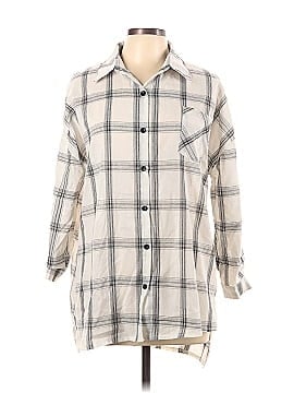 Meaneor 3/4 Sleeve Button-Down Shirt (view 1)