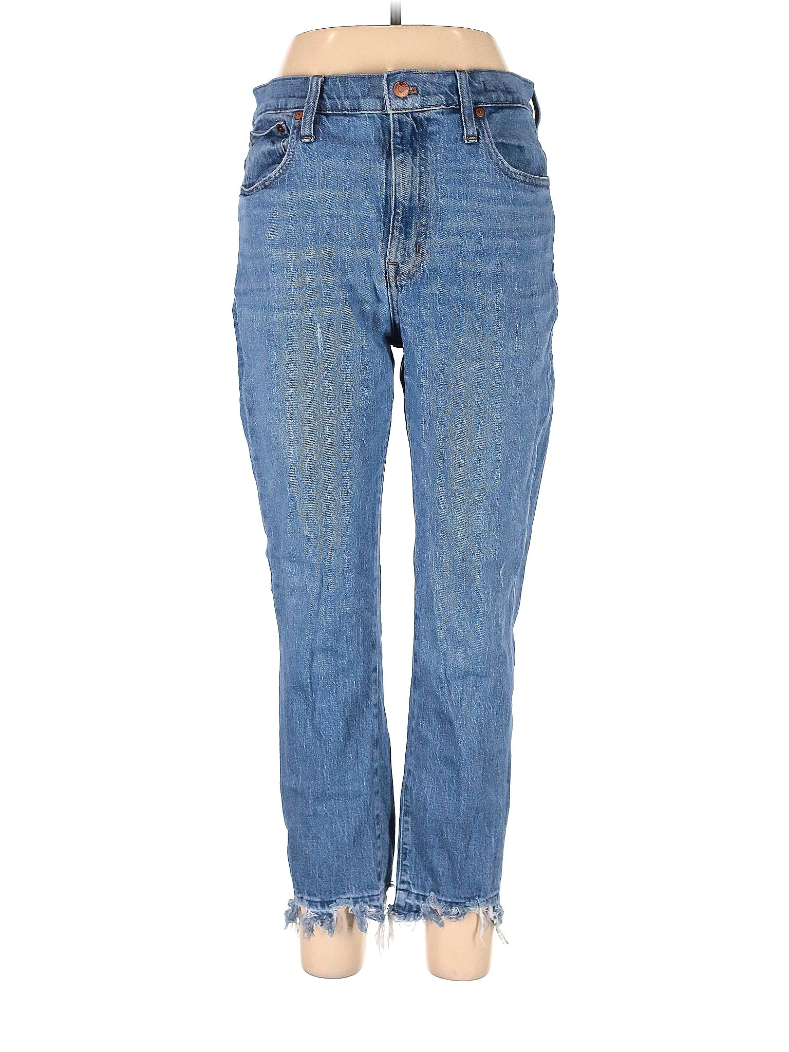 Madewell Solid Blue Jeans 30 Waist - 67% off | ThredUp