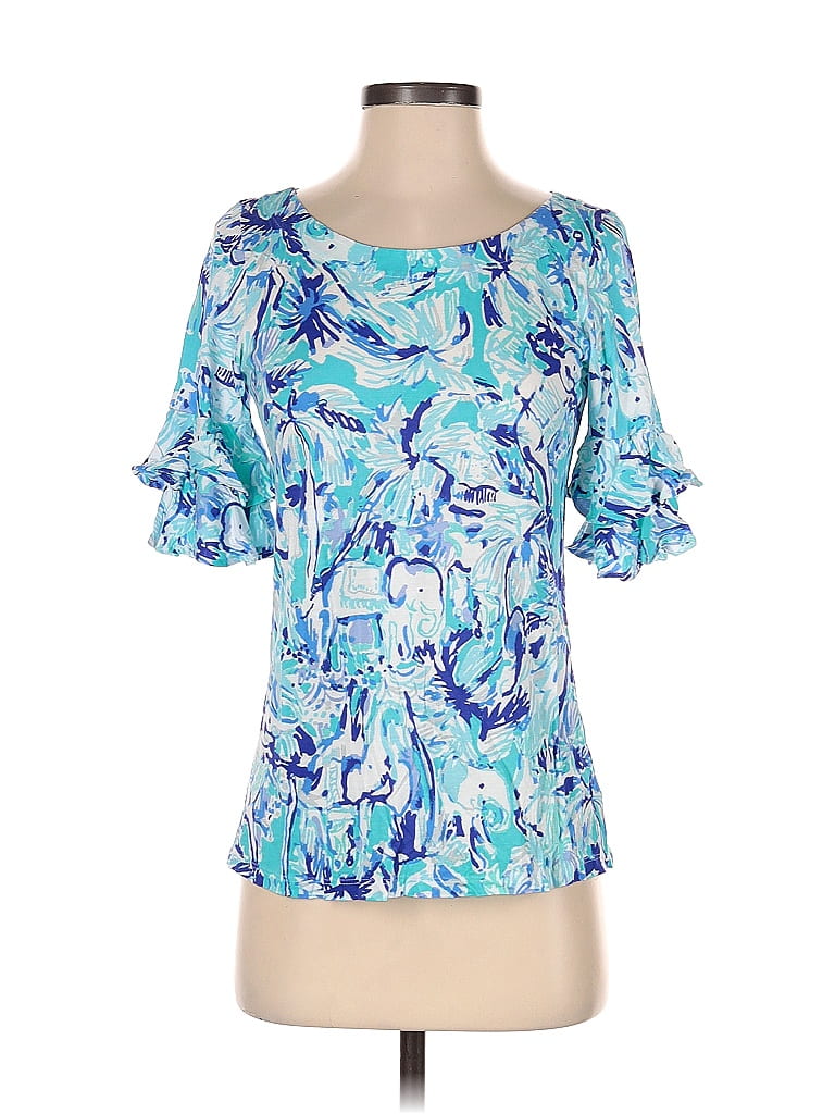 Top Short Sleeve Designer By Lilly Pulitzer In Multi-colored, Size: S main image 1