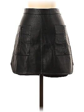 BCBGMAXAZRIA Faux Leather Skirt (view 1)