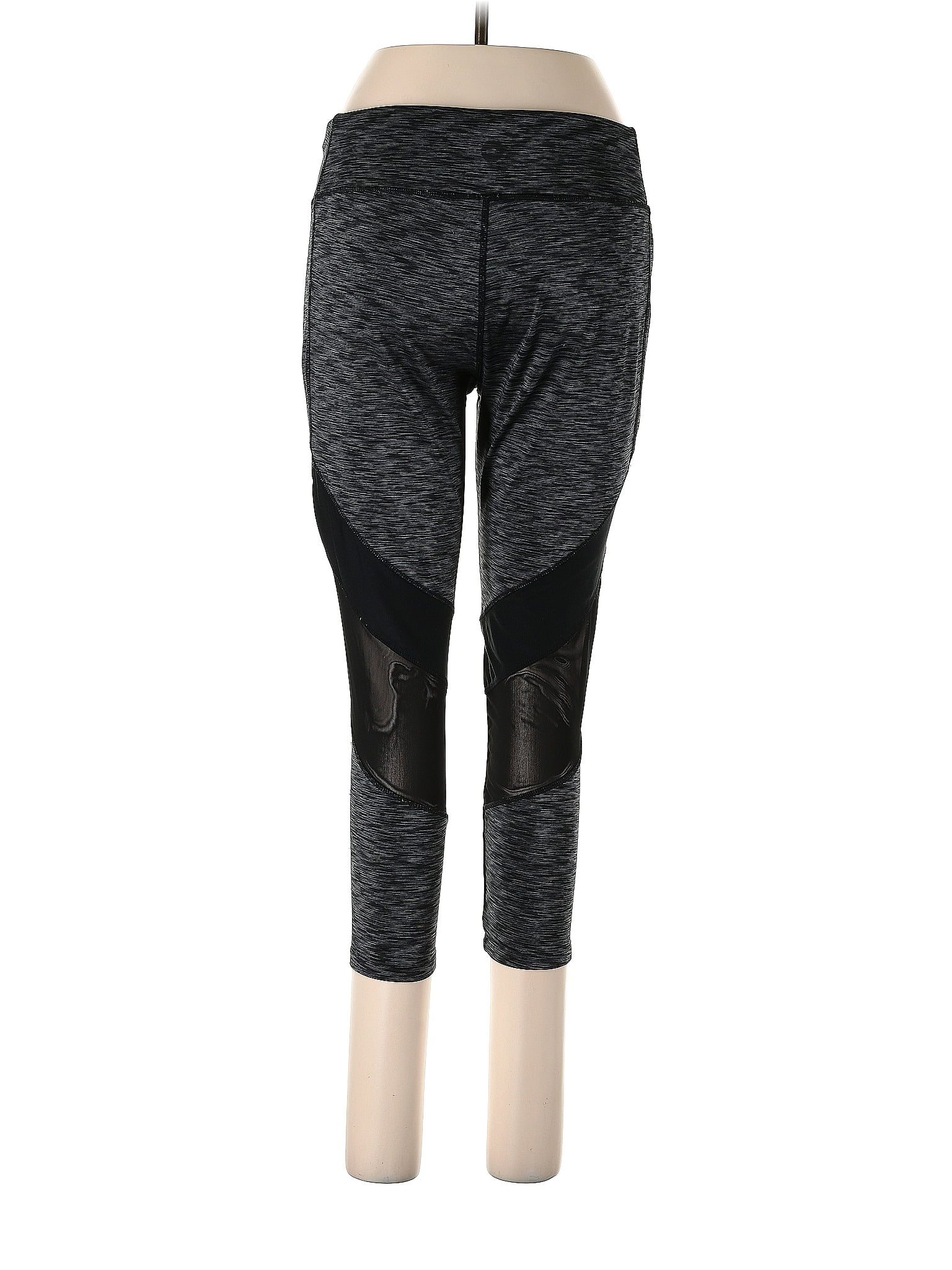 Avia Floral Black Active Pants Size L - 36% off