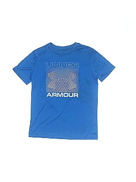 Under Armour Active T-Shirt: Yellow Solid Sporting & Activewear - Kids Boy's Size X-Small, thredUP