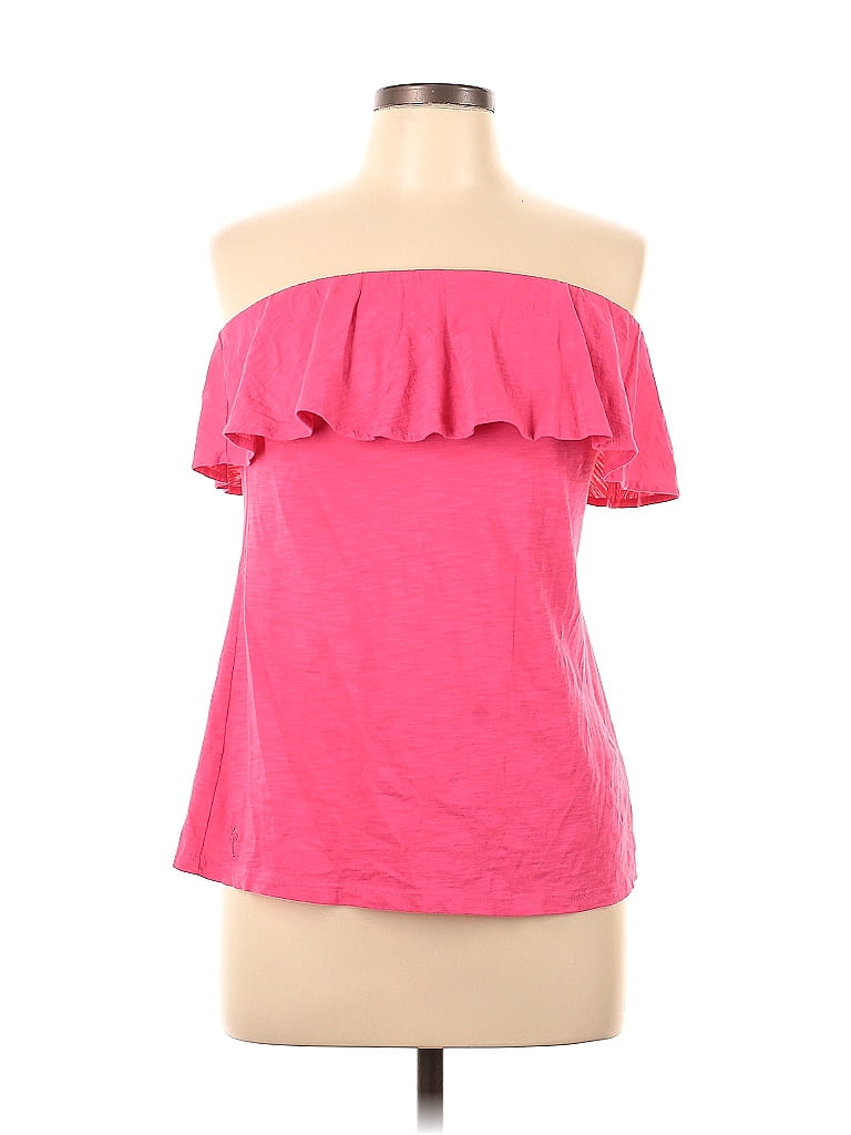 Lilly Pulitzer 100 Cotton Pink Tube Top Size L 68 Off Thredup