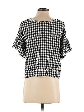 Aqua Short Sleeve Blouse (view 2)