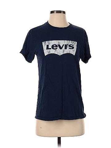 Navy levi t store shirt