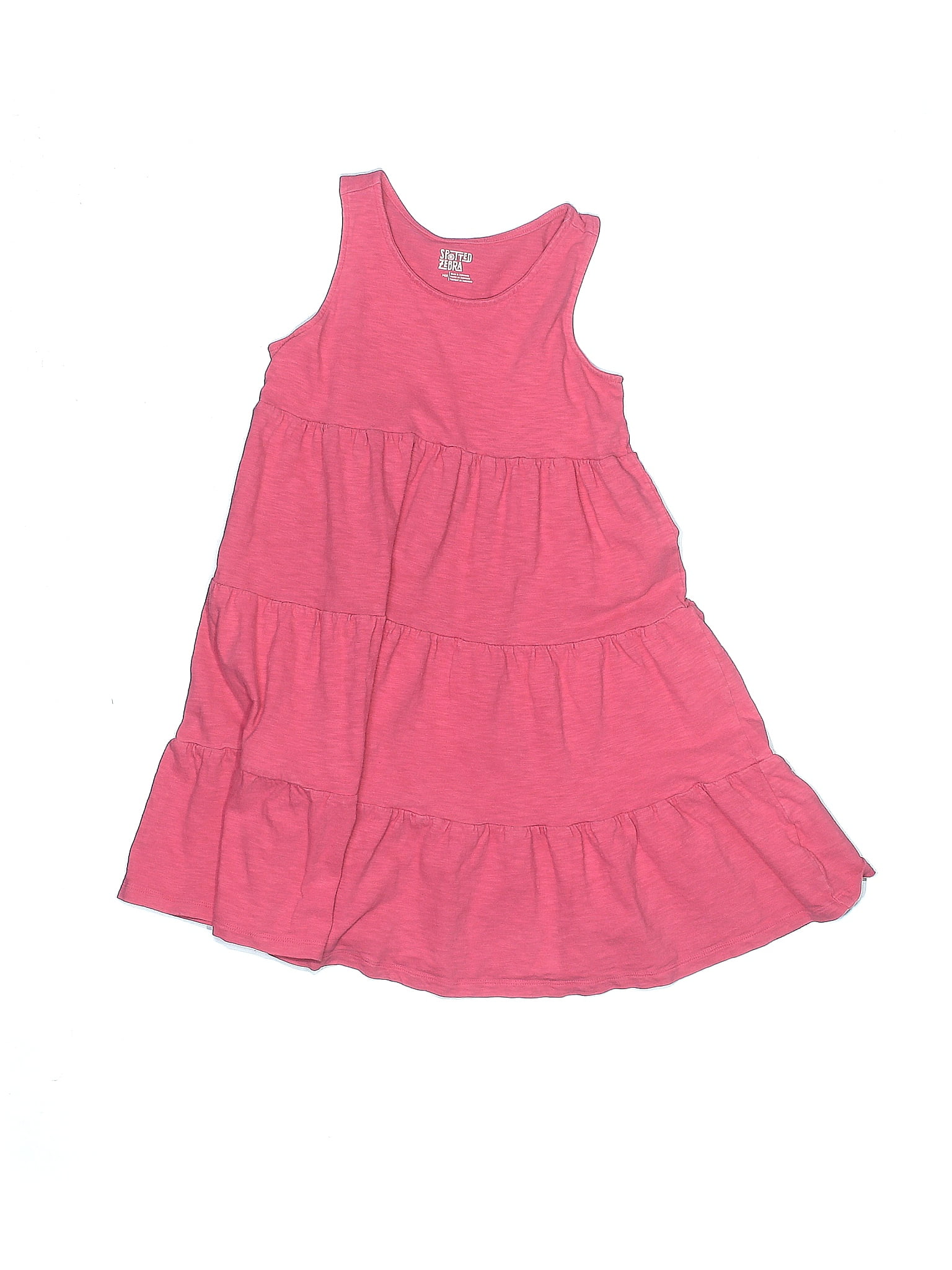 Spotted Zebra 100 Cotton Solid Pink Dress Size 8 86 off ThredUp