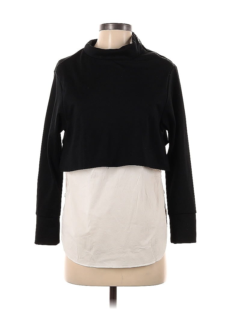 Click to view more detailed imagery on our partner's website Pre-owned Drew Long Sleeve Top Black Turtleneck Tops