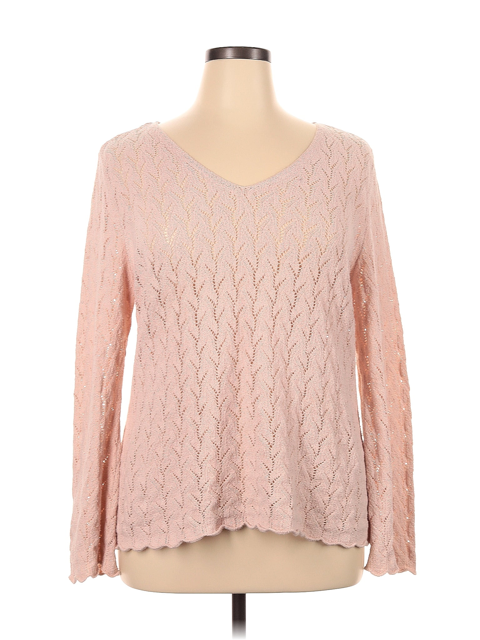 J.Jill Color Block Pink Pullover Sweater Size S (Tall) - 76% off