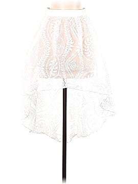 A. Peach Casual Skirt (view 1)
