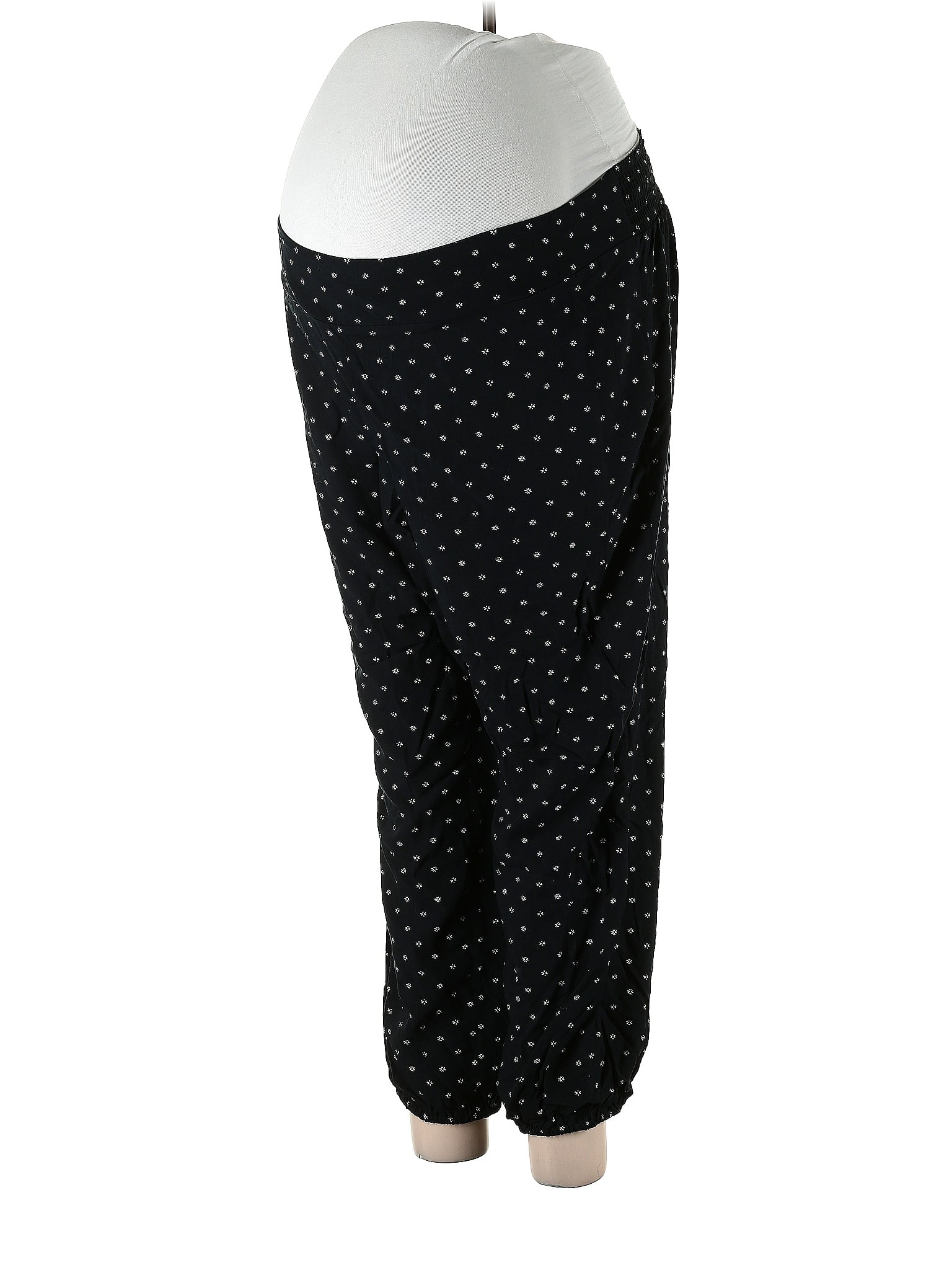 A New Day Polka Dots Black Casual Pants Size 6 - 43% off