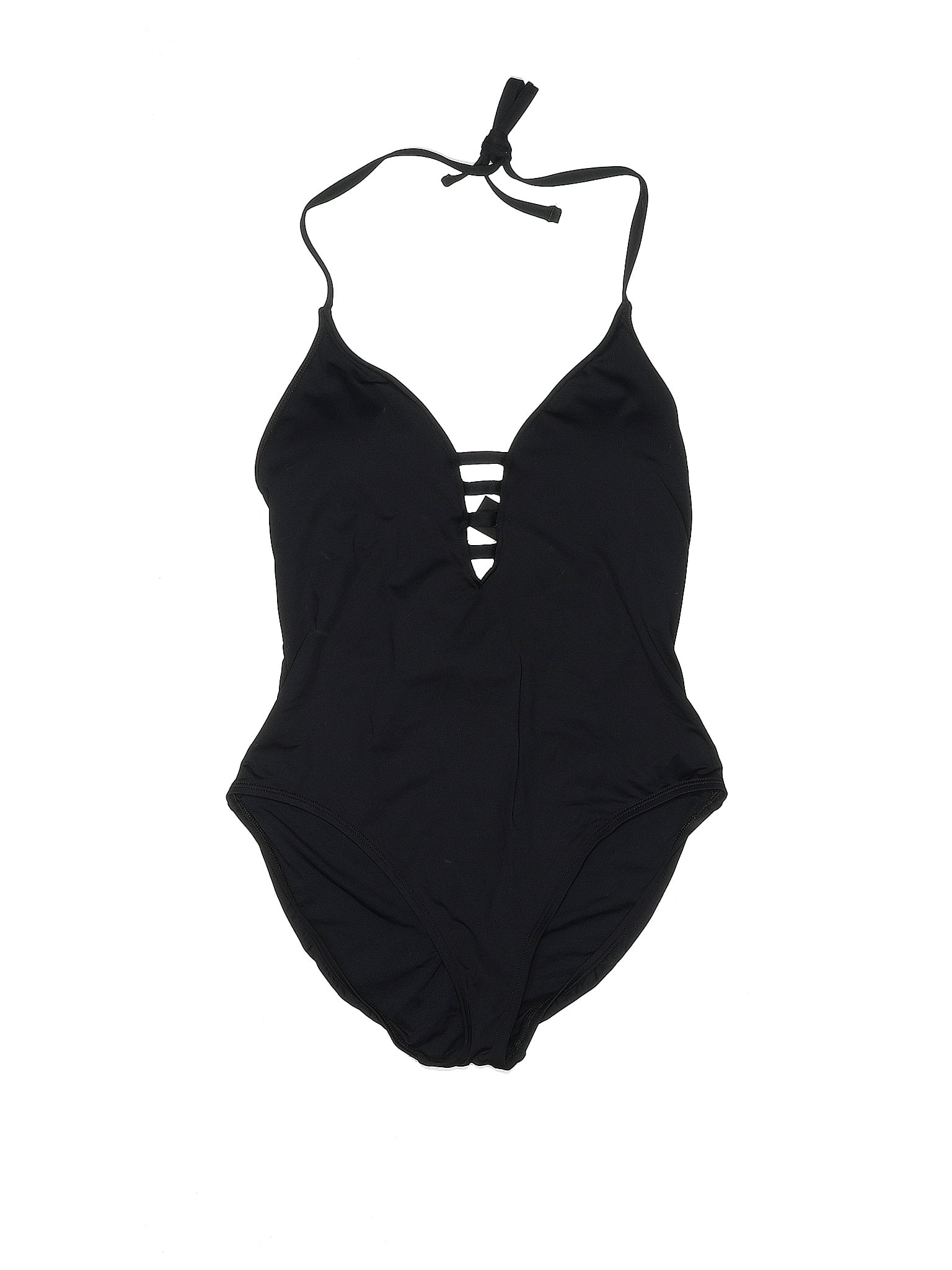 La Blanca Solid Black One Piece Swimsuit Size 14 57 Off Thredup 2539