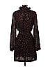 Ann Taylor LOFT 100% Polyester Stars Black Casual Dress Size 2 - photo 2
