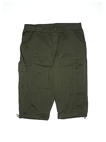 Style&Co Solid Green Cargo Pants Size 18 (Plus) - 56% off