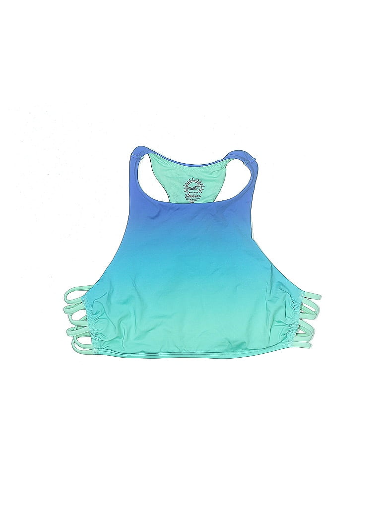 Hollister Ombre Teal Swimsuit Top Size L - photo 1