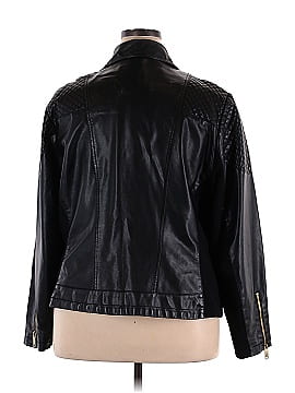 Roz & Ali Faux Leather Jacket (view 2)