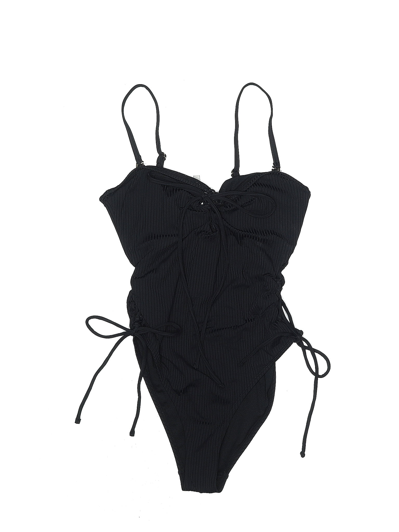 Celebrity Pink Solid Black One Piece Swimsuit Size M - 69% off | ThredUp