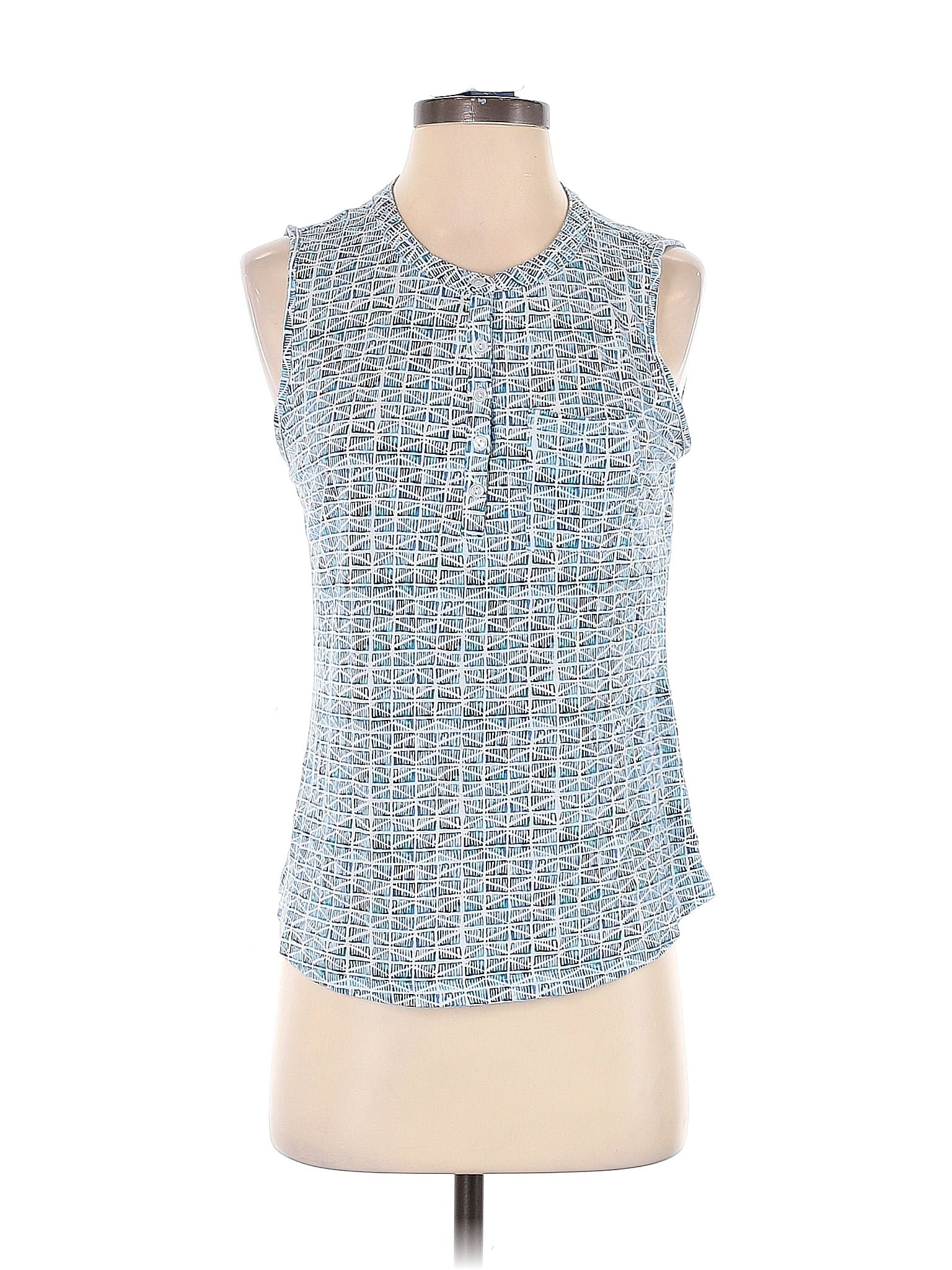 Liz Claiborne Blue Sleeveless Blouse Size M (Petite) - 66% off | ThredUp