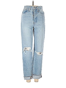 Madewell Classic Straight Full-Length Jeans in Hartsville Wash (view 1)