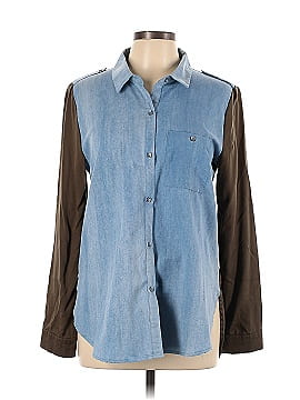 Very J Long Sleeve Button-Down Shirt (view 1)