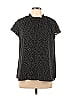 Express 100% Polyester Black Short Sleeve Blouse Size L - photo 1