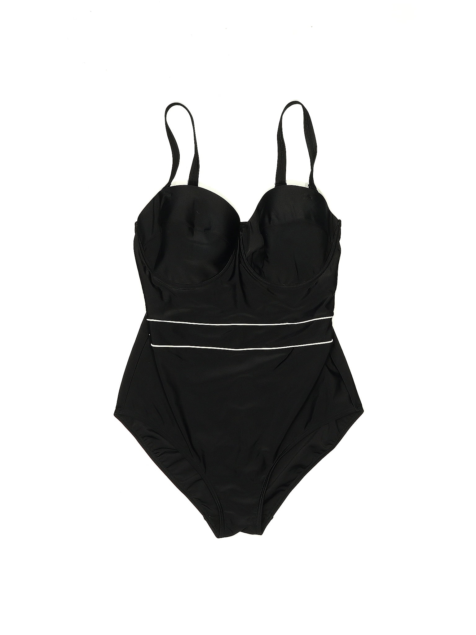 Magisculpt Solid Black One Piece Swimsuit Size 38G - 56% off