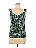 Ann Taylor Factory Green Teal Sleeveless Blouse Size M - photo 1