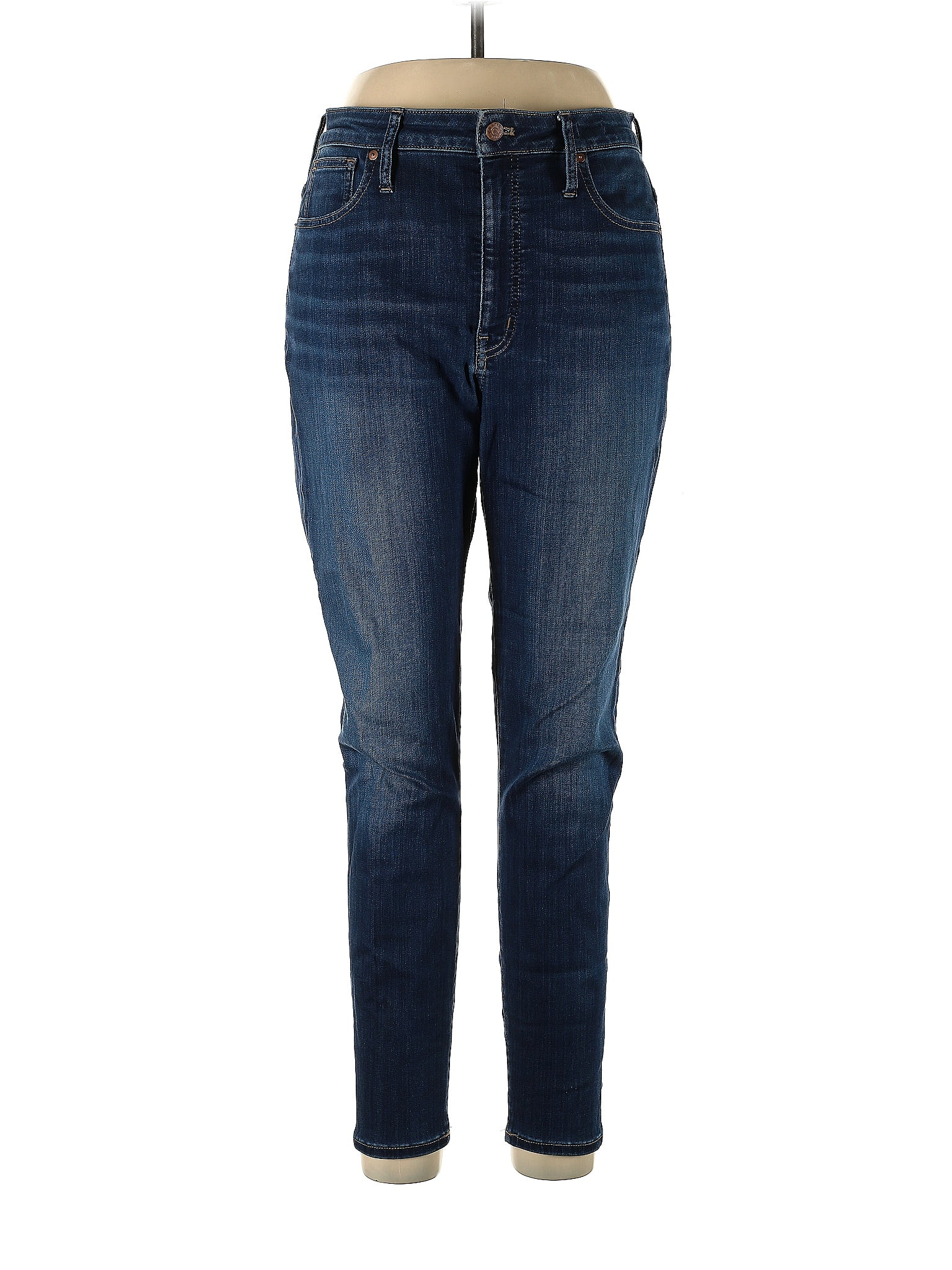 Madewell Solid Blue Jeans 30 Waist - 67% off | ThredUp