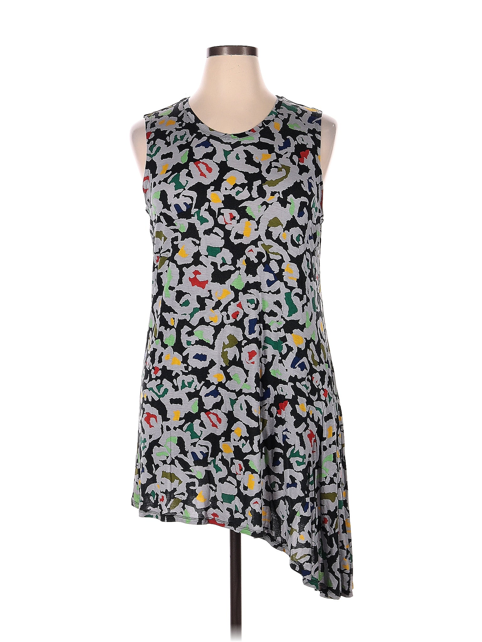 Logo Layers Floral Multi Color Gray Sleeveless Top Size XL - 57% off ...