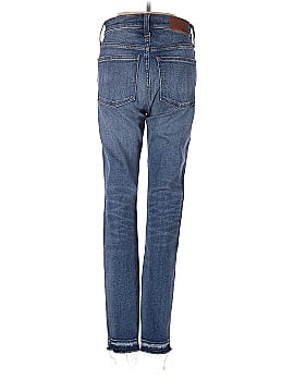 Madewell 9" Mid-Rise Skinny Jeans in York Wash: Rip and Repair Edition (view 2)