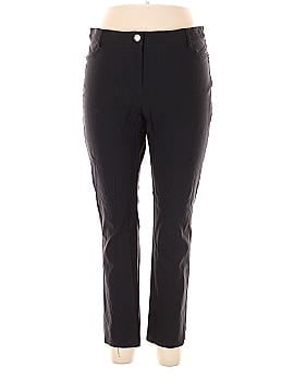Soho Apparel LTD Women's Stretch Capris Cropped Size 10 Black Work