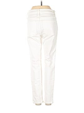 Madewell Petite 9" Mid-Rise Skinny Jeans in Pure White (view 2)