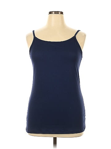 Terra & Sky Blue Tank Top Size 0X (Plus) - 15% off