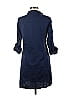 Navy 100% Cotton Blue Casual Dress Size M - photo 2