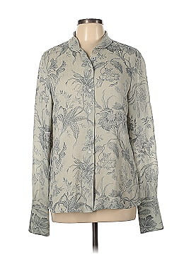 Anne Klein Long Sleeve Silk Top (view 1)