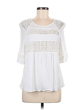 Pale Sky Short Sleeve Blouse (view 1)