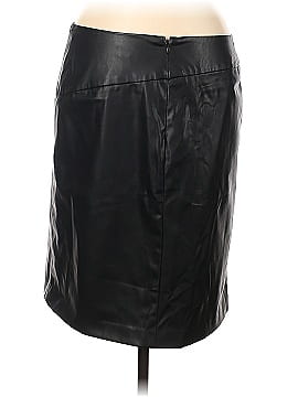 DKNY Faux Leather Skirt (view 2)