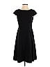 Jones Studio Solid Black Casual Dress Size 4 - photo 1
