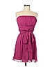 Max and Cleo 100% Polyester Solid Burgundy Casual Dress Size 8 - photo 1
