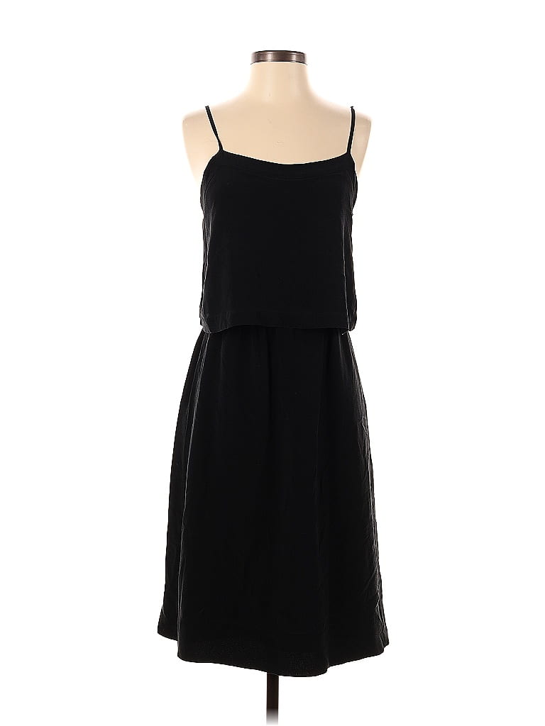 Madewell 100% Polyester Solid Black Casual Dress Size 2 - 82% off | ThredUp