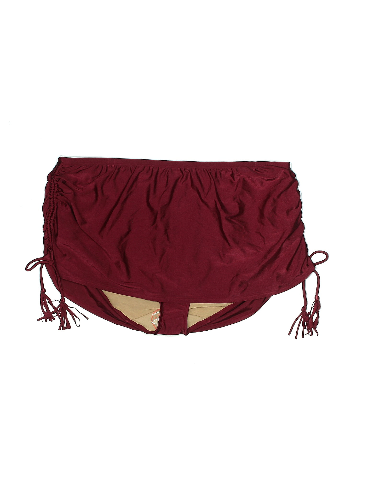 Swim By Cacique Burgundy Swimsuit Bottoms Size 22 Plus 52 Off