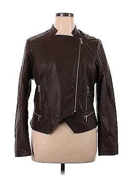 Halogen Faux Leather Jacket (view 1)