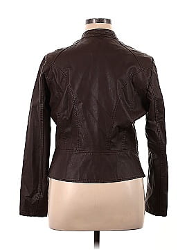 Halogen Faux Leather Jacket (view 2)