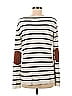 Honey Punch Stripes Ivory Pullover Sweater Size M - photo 2